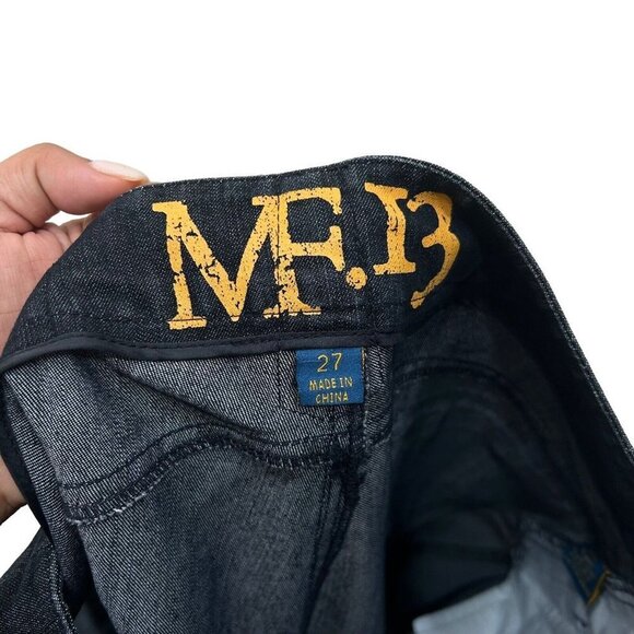 Millard Fillmore Jeans Mid Rise Slim Jeans Dark Wash Skinny Ankl Zip Size 27 - Picture 12 of 13